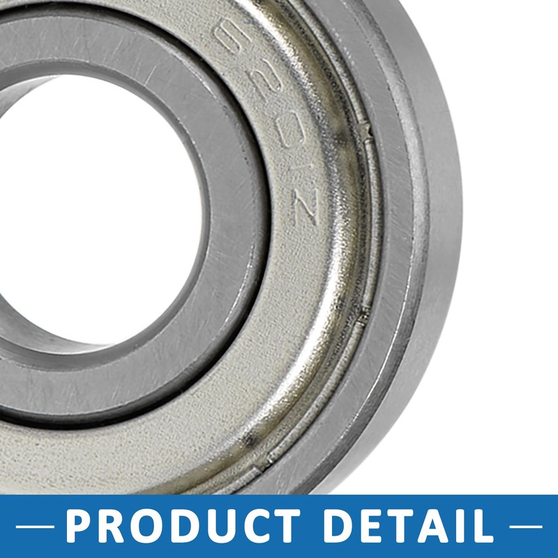 A ABSOPRO Ball Bearing Double Shielded 6201ZZ 12x32x10mm Chrome (Set