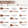 Wooden Utensils for Cooking，9 Pcs Kitchen Utensil Set，Eco-Friendly Cooking Utensils