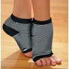 Freetoes Toeless Socks- 3 Pairs (Black & Grey)