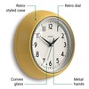 JONES CLOCKS Ketchup Wall Clock | Round Retro Diner Clock