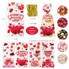 allydrew Valentines Cellophane Treat Bags With Twist Ties for Candy,