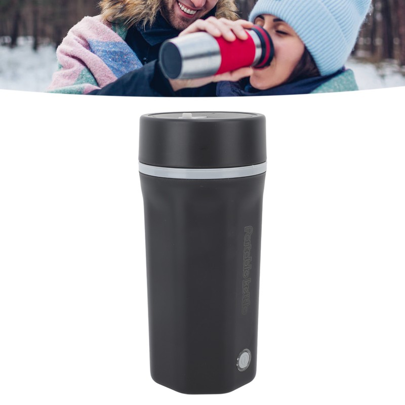 Portable Travel Electric Kettle 300W 500ml 304 Stainless Steel Automatic