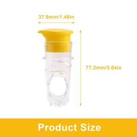 KLEHOPE Manual Fruit Press, Mini Lemon Squeezer Hand Press, Lemon Squeezer with Spout, ABS Plastic, Manual Juicer for Lemon, Mandarin, Orange Juicing