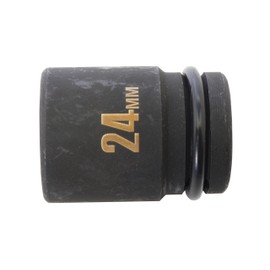 PAOCK SSPOWER Thin Mouth Impact Wrench Socket, Short, IMS-24S, 0.9 inches (24 mm), Insertion Angle: 0.5 inches (12.7 mm)