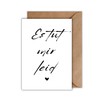 WBdesignz Apology Card with Envelope – Regret Card "Es tut
