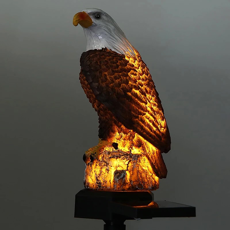 Huazzzyi Outdoor Solar Lights, Eagle Solar Lights Outdoor Waterproof Eagle