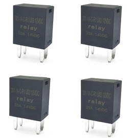 GROBARPART 4 Packs 35A 12VDC 301-1A-C-R1U03 12VDC Relay 301-1A-C-R1-U03 12VDC Relay 301-1A-C-R1 U03 12VDC Relay Compatible with Song Chuan, Automotive Relays