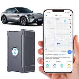 4G GPS Tracker for Vehicles Car Kids Assets, Car Tracker Device Hidden Tracking Devices for Cars Hidden Subscription Needed 10S Update Strong Magnetic Long Battery Life up