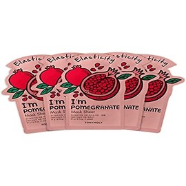 TONYMOLY - Mascarilla Facial Antioxidante De Granada Im Real 5 pzas.