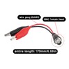 YINETTECH 2pcs BNC Female to Alligator Clip Test Leads 30VAC/60VDC