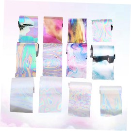 Baluue 72pcs Colorful Nail Art Stickers for Manicure Removable Nail Decals Random Colors for Girls and Women Home Designs