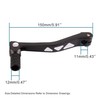 GOOFIT Black CNC 0.47 Inch Universal Motorcycle Gear Lever Aluminium