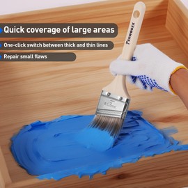 Paint Brush, 2IN Stain Brushes for Painting Walls and Fence Staining, Wooden Handle Masonry Paintbrush(4 Packs)