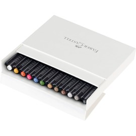 Faber-Castell Creative Studio Pitt Artist Pens Assorted Calligraphy Studio Box of 12 (54-167512), Multicolor