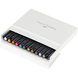 Faber-Castell Creative Studio Pitt Artist Pens Assorted Calligraphy Studio Box of 12 (54-167512), Multicolor