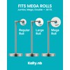 Brushed Nickel Toilet Paper Holder Stand, 4.82 lb Weighted Base,