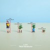 4pc Potted Plants & People 1:64 DIY Landscape Sets