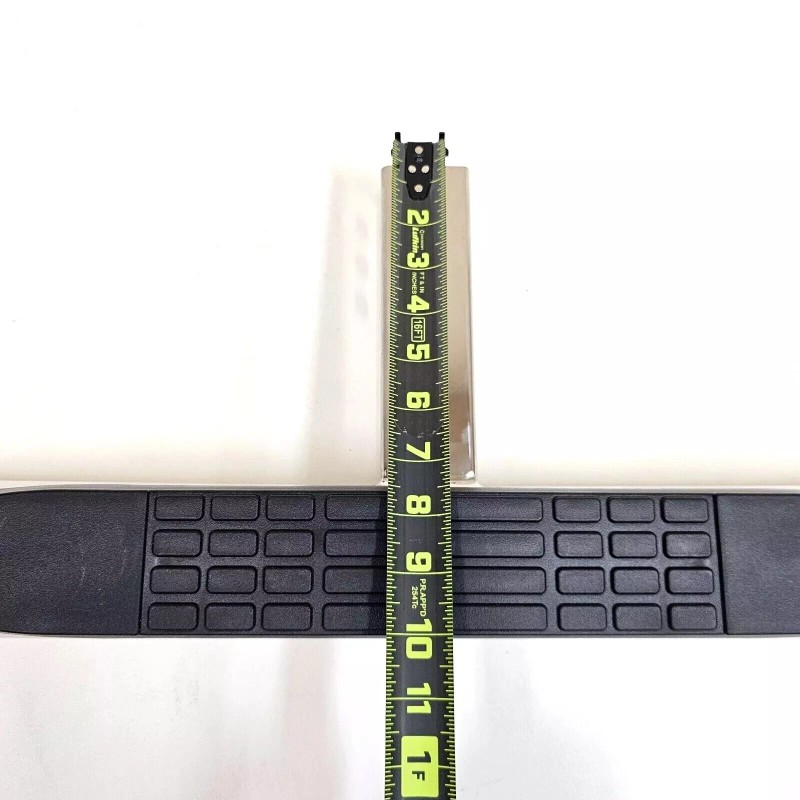 AZONECAR 30" Polished Chrome Tow Hitch Step Bar-3" Round Curved