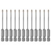 sourcing map 12pcs Concrete Masonry Drill Bits 3mm (1/8") Tungsten
