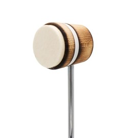 Low Boy Lightweight Wood/Felt Bass Drum Beater - Versatile Light-Weight Kick Drum Beater with Durable Felt Surface & Aerospace-Grade Steel Rods