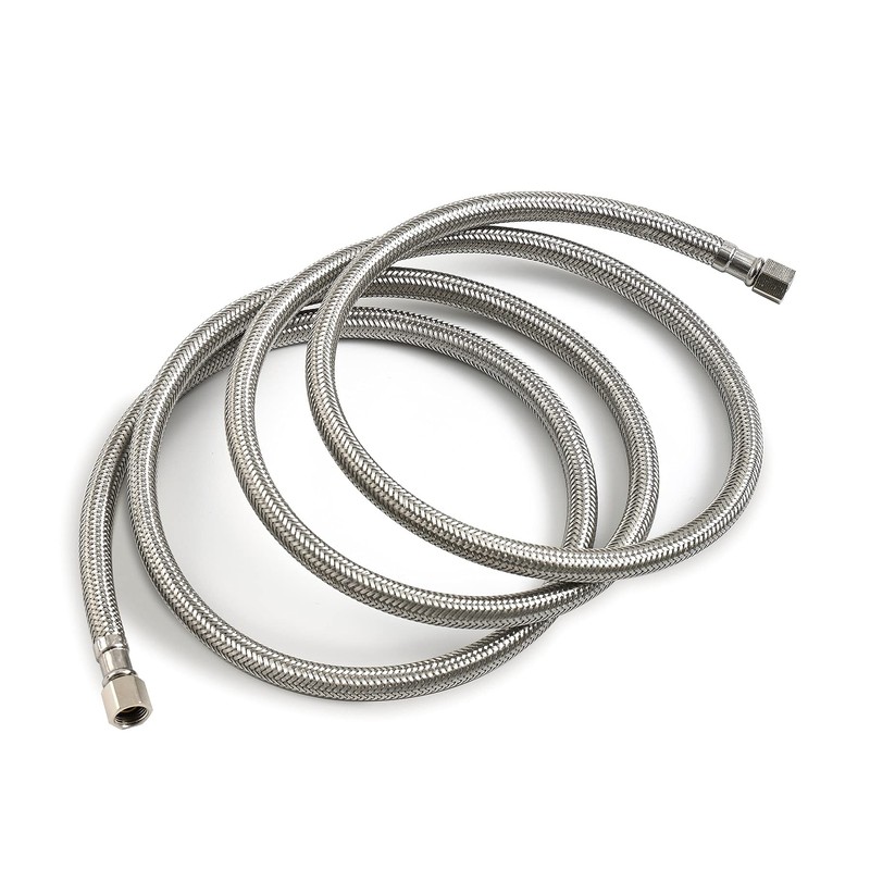 Premium Braided Stainless Steel Ice Maker Water Supply Hose -