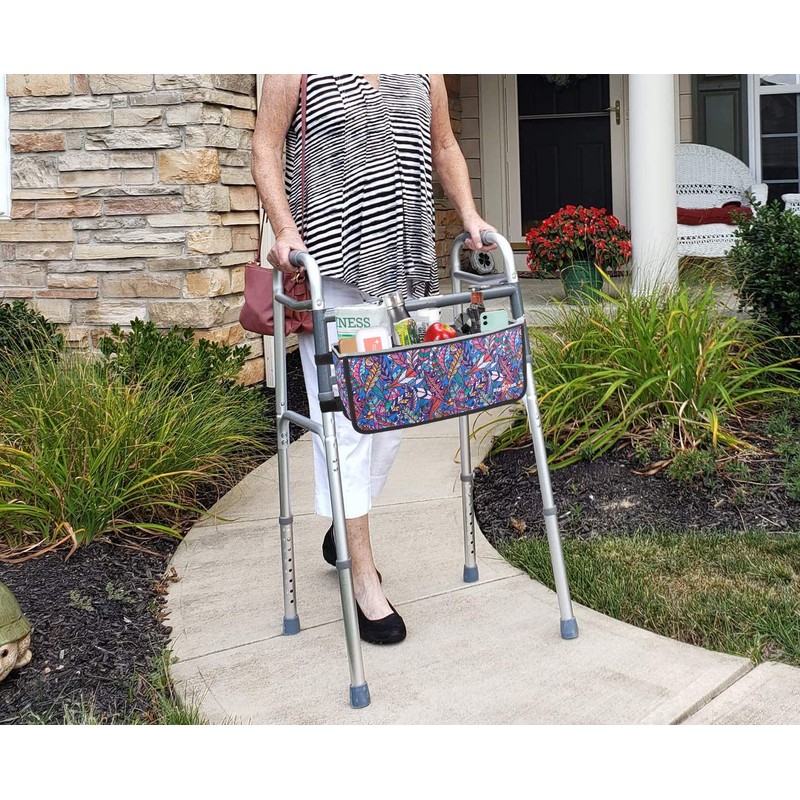 Big Ant Walker Basket, Walker Storage Bag with Two Split