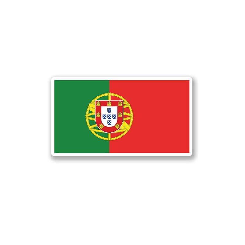 2 x 10cm/100mm Portugal Flag Window Cling Sticker Car Van