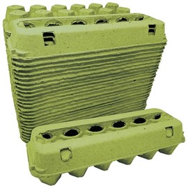 Cackle Hatchery Vented Paper Pulp Egg Cartons - Green (24 Pack)