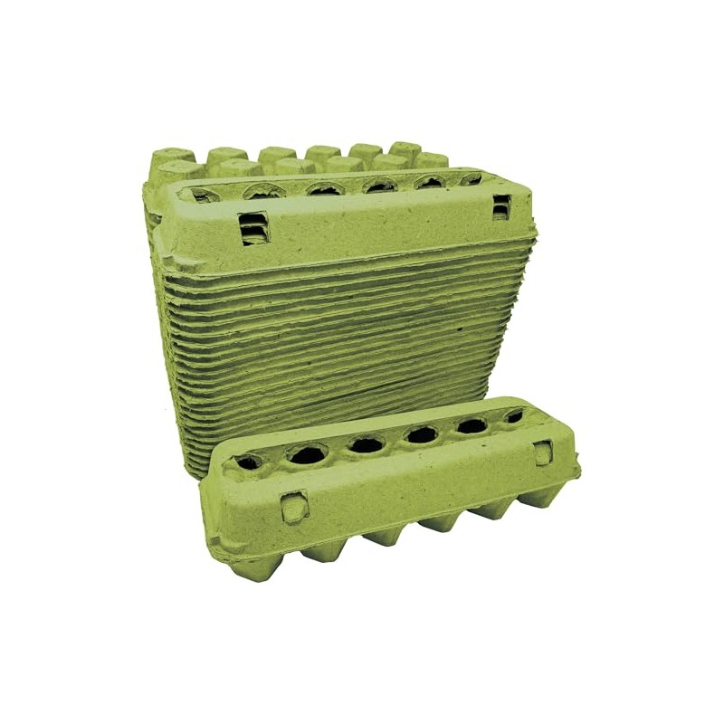 Cackle Hatchery Vented Paper Pulp Egg Cartons - Green (24