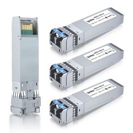 ipolex SFP+ 10GBase LR Singlemode Module, 10G SFP LC 1310nm Fiber Optic Transceiver for Cisco SFP-10G-LR, Ubiquiti UniFi UF-SM-10G, Meraki MA-SFP-10GB-LR, Netgear, Mikrotik and More, up to 10KM, 4Pack