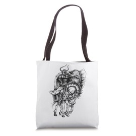 FUN KNIGHT IN ARMOR SHIRT. HELMIT WITH HORNS, SWORD & SHIELD Tote Bag