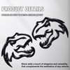 OUESAAS Dinosaur Emblem, A Pair Dinosaur Graphic Badge Fits for