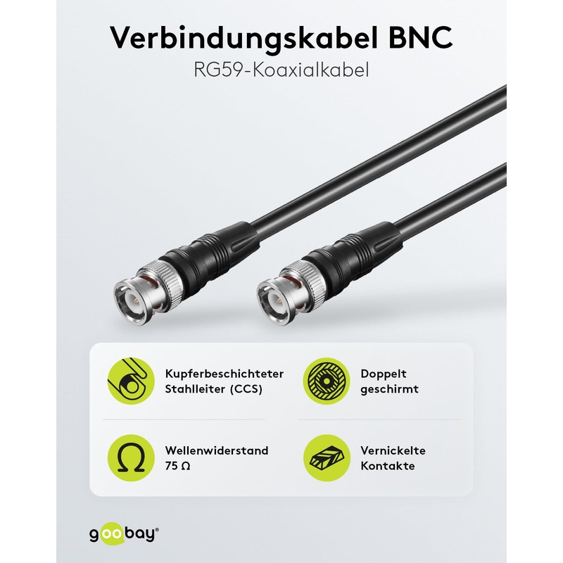 MicroConnect - Video cable - BNC (M) - BNC (M)