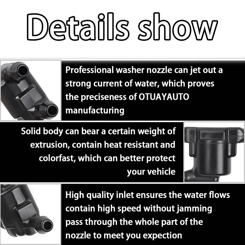 2PCS Wiper Washer Windshield Check Valve, Car Wiper Spray Kit