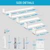 Goovilla Shelf Brackets, Heavy Duty Floating Shelf Bracket 6 Inch