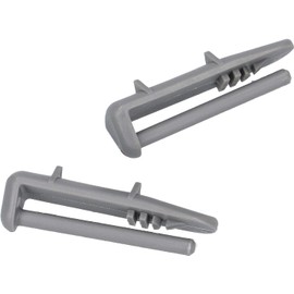 4 Pack Dishwasher Rear Rail Cap Stopper Pin for Rack, Replacement Rail End Caps Compatible Blomberg Dishwashers
