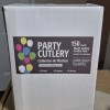 PARTY CUTLERY 350 Pc white Plastic Party Tableware Set for
