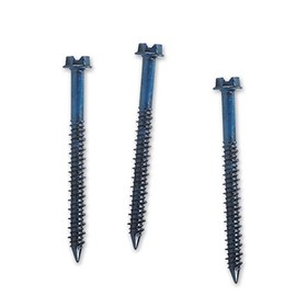 TTN25134H 1/4" x 1 3/4" Hex Head Blue Titen Concrete and Masonry Screws 100/pk