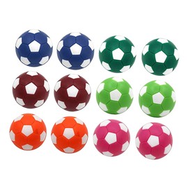 BESPORTBLE 36mm Mini Soccer Balls Set 12pcs Tabletop Soccer Balls Vibrant Colors Fade-Resistant for Boys and Girls' Table Football and Counting Games