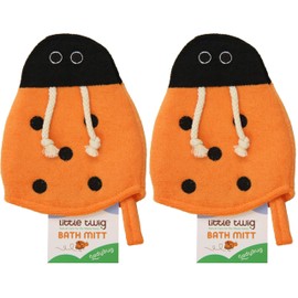 Little Twig Lady Bug Bath Mitt (Pack of 2)