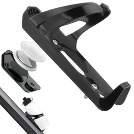 AOOSA AirTag Bike Water Bottle Cage with Hidden AirTag Holder Compartment, Waterproof AirTag Bike Mount Hidden GPS Tracker Anti-Theft, Universal Bicycle Drink Cup Holder for Road MTB Bike, Black