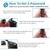 NAGE TSA Approved Luggage Locks with Open Alert Indicator, Suitcase
