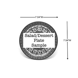 Polish Pottery Plate - Salad/Dessert (7 3/4") - Wisteria