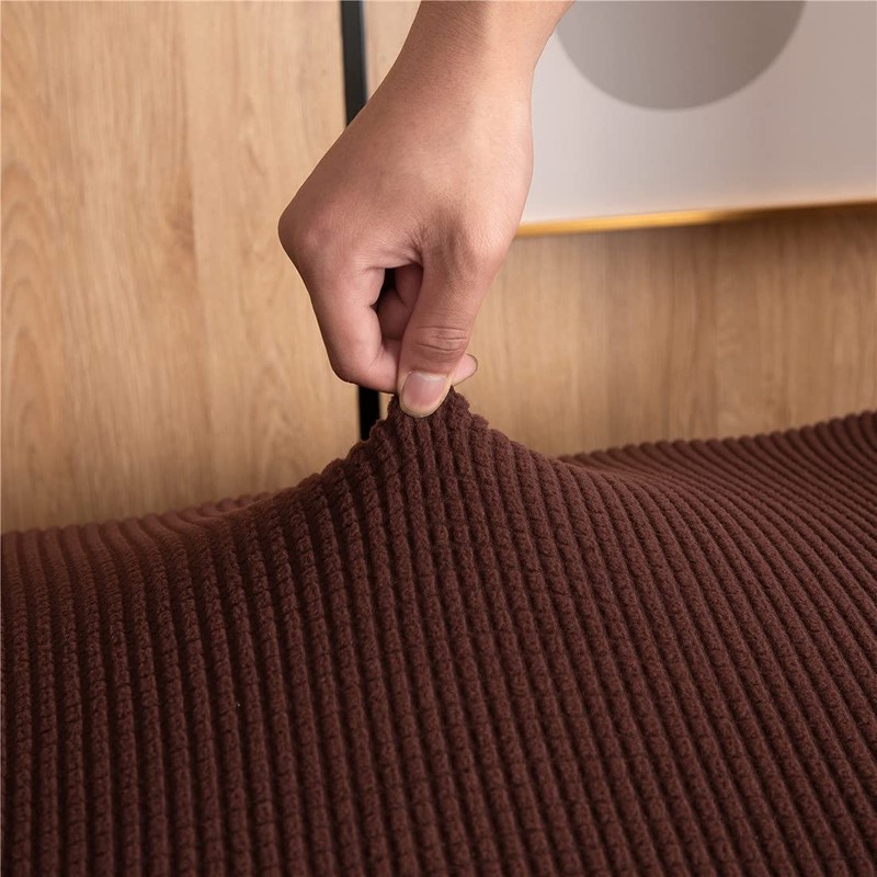 Cornasee Funda elástica para taburete, estilo moderno (café, extragrande)