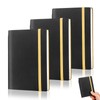 Pack of 3 Notebook A6 Notepad Small, Leather Notebook 192