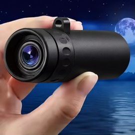 Portable Monocular Telescope with BAK4 Prism, IPX4 Water Resistant Compact Scope for Camping, Hiking, Bird Watching and Outdoor Viewing