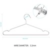 FSUTEG 40-Pack Heavy-Duty Stainless Steel Hangers – 15lb Capacity, Rustproof