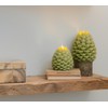 QVC Luminara Set of (2) Pinecone Flameless Figural Candles -
