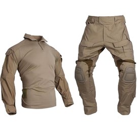 EMERSONGEAR Gen3 Uniform,Military Painball Suit,Army Airsoft Combat BDU Pants Shirt with Knee Pads