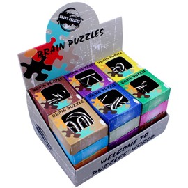 AHYUAN 24 Pack Metal Puzzles IQ Wire Metal Puzzles with Paper Box Gift Package Stress Relief Toys Great Educational Puzzle Games Toys Magic Trick Toy for Party Favor Kids Adults Challenge